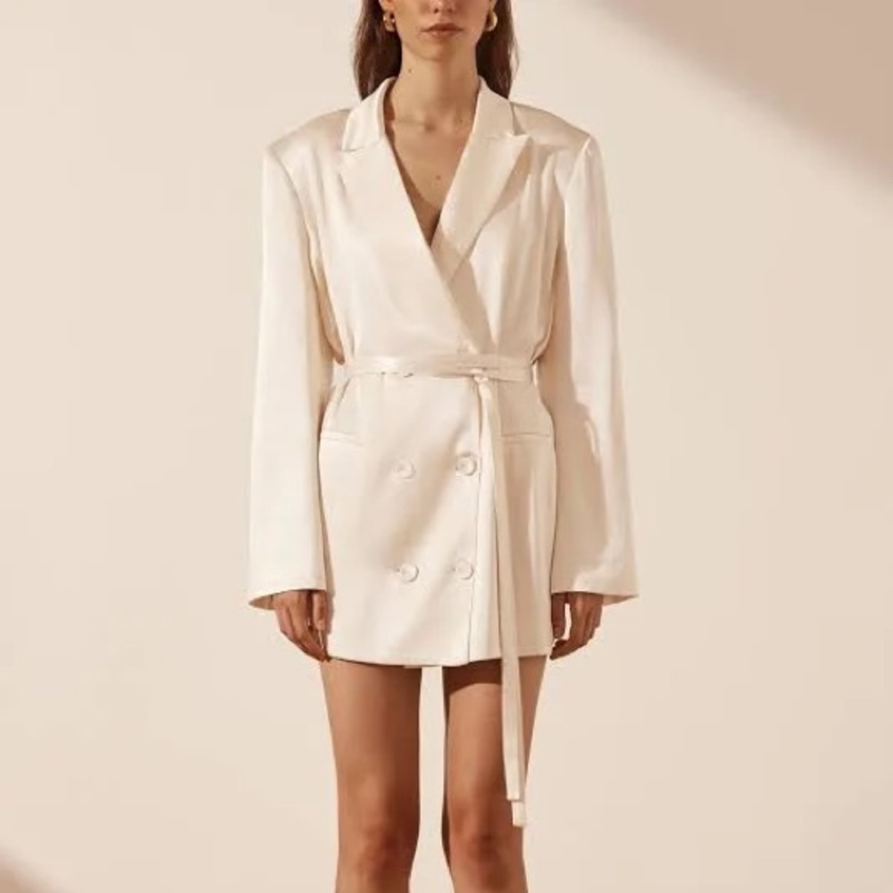 NWT La Lune Blazer Dress - Cream US Size 2